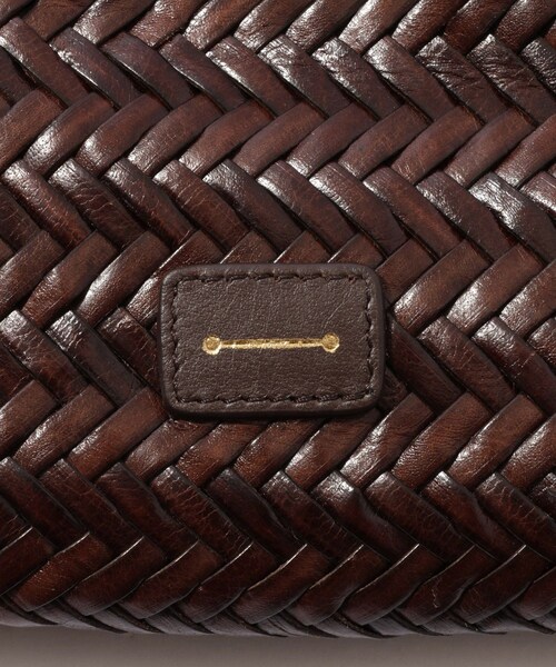ADAM ET ROPE'(アダムエロペ)の「【Anthology paris/アンソロジー パリ】Leather Mesh Shoulder Bag(ショルダーバッグ・メンズ・ブラック/ダークブラウン・F)」の5枚目の写真