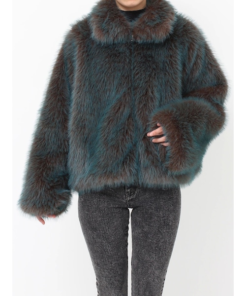 MURUA（ムルーア）の「MIXフェイクファーブルゾン（ブルゾン）」 - WEAR