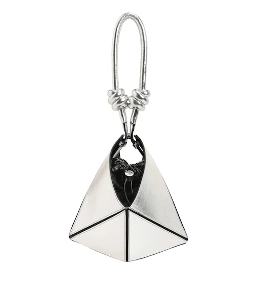 ELENDEEK(エレンディーク)の「TRIANGLE 2WAY BAG(ハンドバッグ・レディース・ブラック/ボルドー/シルバー・F)」の8枚目の写真