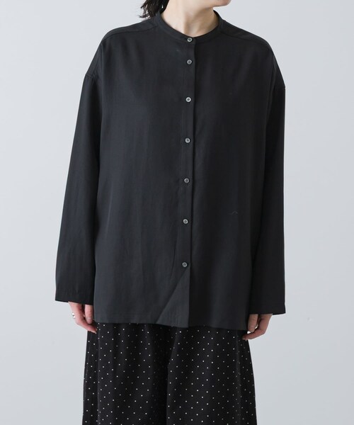 かぐれ（カグレ）の「レーヨンワイドシャツ（シャツ/ブラウス・レディース・BROWN/BLACK・Free）」の16枚目の写真