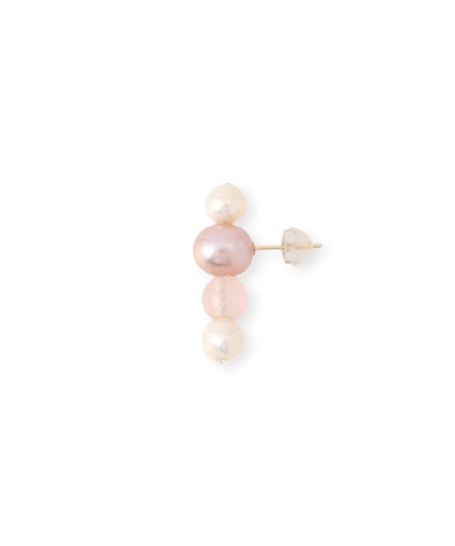 ROPE'(ロペ)の「【WEB限定】【les bonbon (ル ボンボン)】playfully pearl stud pierce PINK(ピアス(両耳用)・レディース・ピンク系・F)」の11枚目の写真