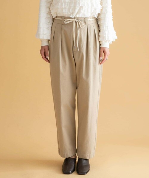 URBAN RESEARCH Sonny Label（アーバンリサーチサニーレーベル）の「3/2WORKS ツータックチノパンツ（チノパンツ・レディース・BEIGE/NAVY・S/M/L）」の12枚目の写真