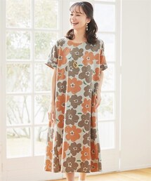 nissen | 大きいサイズ　【BARNDOORコラボ】サイド切替カットソーワンピース（OtonaSMILE）(ワンピース)