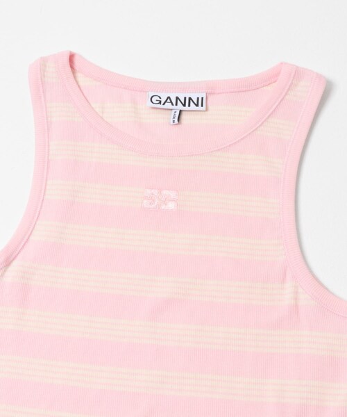 URBAN RESEARCH（アーバンリサーチ）の「GANNI　SOFT COTTON RIB TANK TOP（タンクトップ・レディース・C PINK/C PLUM/S CAPTAIN・S）」の8枚目の写真
