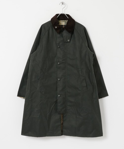 URBAN RESEARCH(アーバンリサーチ)の「Barbour MODIFIED EXMOOR WAX COAT(テーラードジャケット・レディース・SAGE/BLACK・36/38)」の21枚目の写真
