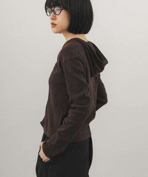 KBF（ケイビーエフ）の「ランダムRIBフーディー（パーカー・レディース・OFF/BROWN/RED・One）」の17枚目の写真