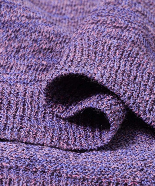 URBAN RESEARCH（アーバンリサーチ）の「ULTERIOR　MELANGE SLUB YARN KNIT（ニット/セーター・メンズ・YELLOW/PURPLE/BROWN・M/L）」の14枚目の写真