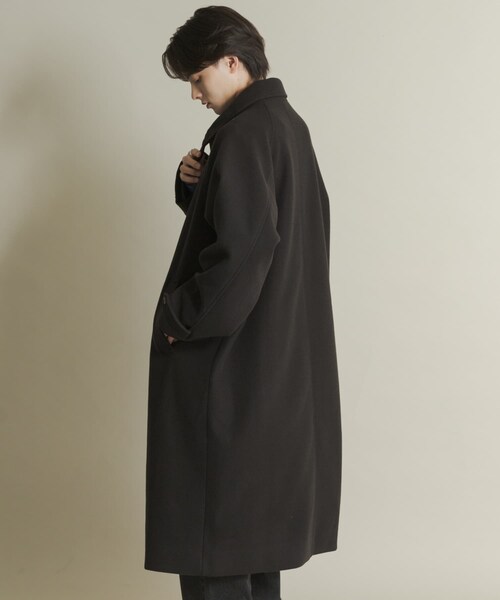SENSE OF PLACE by URBAN RESEARCH（センスオブプレイスバイアーバンリサーチ）の「『ユニセックス』バルマカーンルーズコート（テーラードジャケット・メンズ・BLACK/D.BROWN/BEIGE/BRN×CHA・M/L）」の17枚目の写真