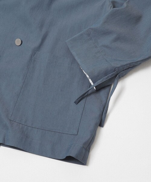 THE GOODLAND MARKET（ザグッドランドマーケット）の「cwtch　DRAWSTRING  LIGHT JACKET（テーラードジャケット・レディース・BLUE/L.GRAY・Free）」の8枚目の写真