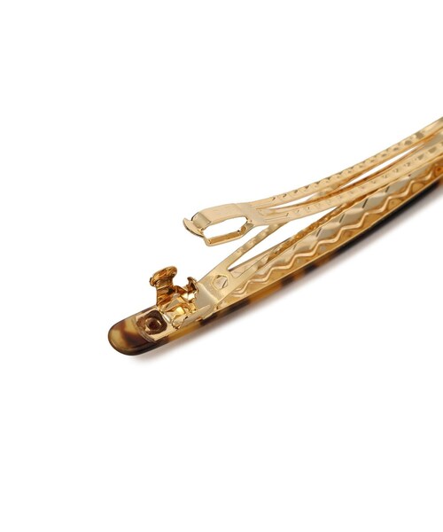 ADAM ET ROPE'（アダムエロペ）の「【J'aDoRe・店舗限定】【MALUS /マリュス】Inscription barette L（バレッタ/ヘアクリップ・レディース・ブラウン・F）」の17枚目の写真