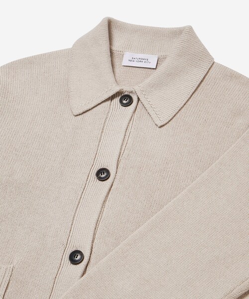 Saturdays NYC（サタデーズ ニューヨークシティ ）の「Halle Cardigan（カーディガン/ボレロ・レディース・グレー/ブラック・M/S）」の7枚目の写真