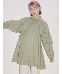 merry jenny | ケープシャツワンピース(ワンピース)