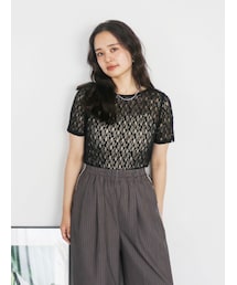 Ungrid | バックオープンレースTee(Tシャツ/カットソー)