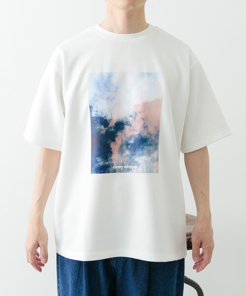 ITEMS URBANRESEARCH（アイテムズ アーバンリサーチ）の「Art Graphic ポンチTシャツ Dewy（Tシャツ/カットソー・メンズ・WHT/BLK・M/L）」の10枚目の写真