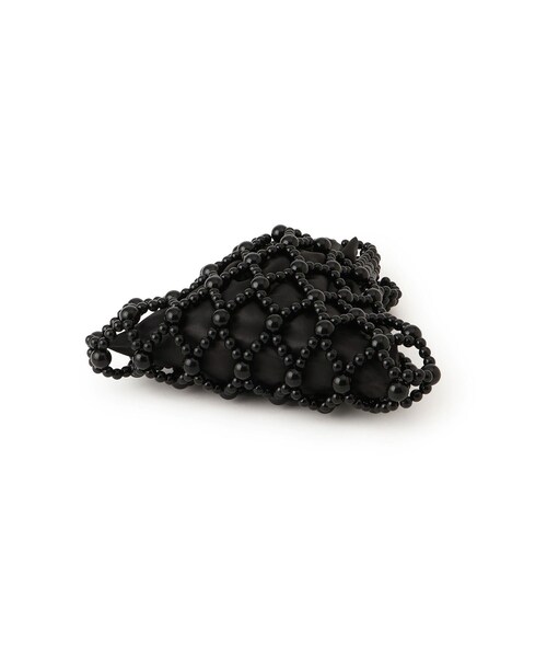 ROPE' PICNIC（ロペピクニック）の「ポーチ付きビーズハンドバッグ（ハンドバッグ・レディース・ブラック/オフホワイト・F）」の10枚目の写真