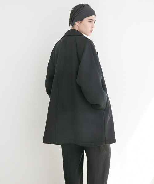 URBAN RESEARCH(アーバンリサーチ)の「ボンディングチェスターコート(チェスターコート・レディース・CHARCOAL/BLACK・FREE)」の9枚目の写真