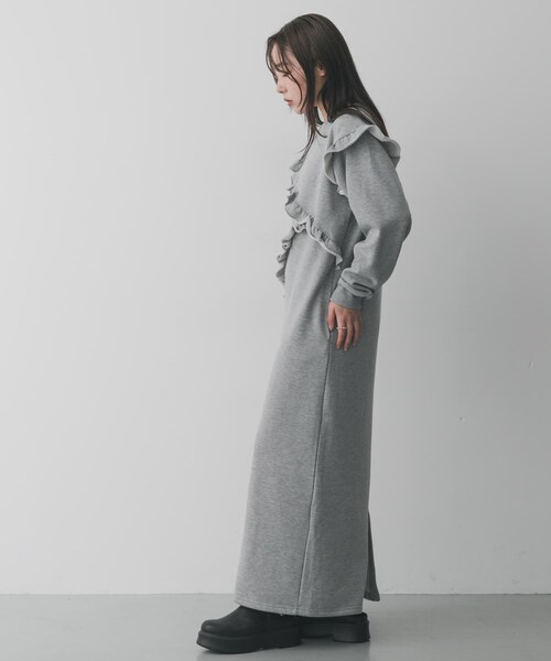 SENSE OF PLACE by URBAN RESEARCH（センスオブプレイスバイアーバンリサーチ）の「フリルカットワンピース（ワンピース・レディース・BLACK/GRAY/Y.BEIGE・COMPACT/One）」の16枚目の写真