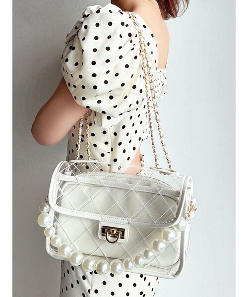 RESEXXY（リゼクシー）の「カラークリアハンドバッグ（ハンドバッグ・レディース・ピンク・F）」の6枚目の写真