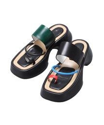 UN3D. | WIDE SOLE FLAT SANDAL(サンダル)