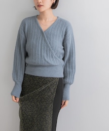 URBAN RESEARCH ROSSO WOMEN | 『一部WEB限定カラー』ランダムリブカシュクールニット(ニット/セーター)