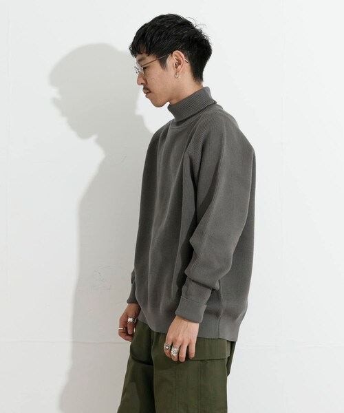 THE GOODLAND MARKET（ザグッドランドマーケット）の「KEIMEN　KM-Turtleneck knit（ニット/セーター・メンズ・Green/Black/Gray・M/L/XL）」の20枚目の写真