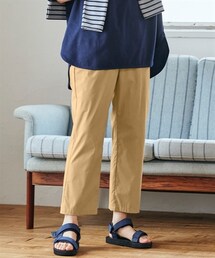 nissen | 大きいサイズ　ストレッチうすカル楽ちんクロップドパンツ（吸汗速乾）（ゆったりヒップ）(パンツ)