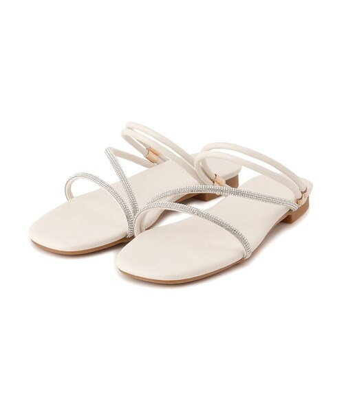 VIS（ビス）の「ラインストーンサンダル/2WAY（サンダル・レディース・ブラック/キナリ・L/M）」の17枚目の写真