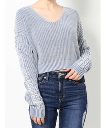 GYDA | VネックショートブリーチKT TOPS(ニット/セーター)