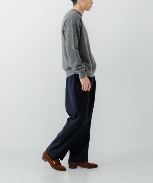 URBAN RESEARCH（アーバンリサーチ）の「new basic　DRY WOOL SLACKS PANTS（その他パンツ・メンズ・NAVY/CHECK・M/L/XL）」の7枚目の写真