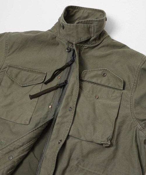 EKAL（エカル）の「nonnative　TROOPER JKT COTTON BACK SATIN VW WITH WINDSTOPPER（ブルゾン・メンズ・BLACK/OLIVE/NAVY・2/3）」の14枚目の写真