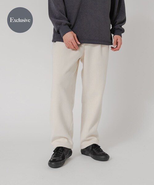 URBAN RESEARCH(アーバンリサーチ)の「『別注』THOUSAND MILE×URBAN RESEARCH ニットフリースパンツ(その他パンツ・メンズ・BLACK/CHARCOAL/NAVY/OFF・M/L)」の1枚目の写真