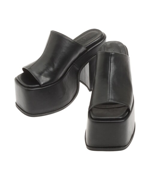 EMODA（エモダ）の「プランプヒールサンダル（その他シューズ・レディース・ブラック/ベージュ・S/M/L）」の4枚目の写真