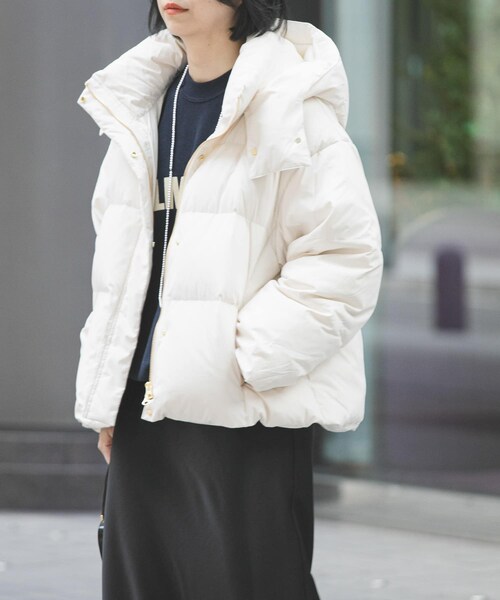 URBAN RESEARCH(アーバンリサーチ)の「2WAYフーデットダウンコート(その他アウター・レディース・OFF WHITE/BEIGE/BLACK・36/38)」の6枚目の写真