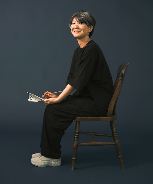 URBAN RESEARCH(アーバンリサーチ)の「Wide Dad BREEZY TECH SHORT-SLEEVE T-SHIRTS(Tシャツ/カットソー・メンズ・D.NAVY/BLACK/CHARCOAL・1/2)」の7枚目の写真