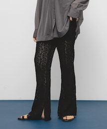 KBF | レースフレアイージーパンツ(その他パンツ)