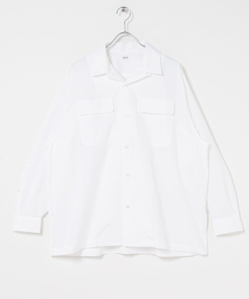 URBAN RESEARCH（アーバンリサーチ）の「THE DAY　OPEN COLLAR SHIRT（シャツ/ブラウス・メンズ・BLACK/BROWN/WHITE・1/2）」の12枚目の写真