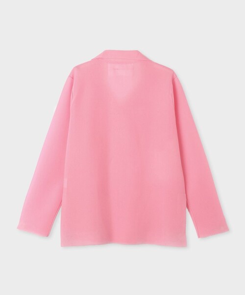 ROPE'(ロペ)の「【ADAWAS(アダワス)】SHEER KNIT JACKET|ジャケット(テーラードジャケット・レディース・ホワイト/オフホワイト/ピンク・F)」の5枚目の写真