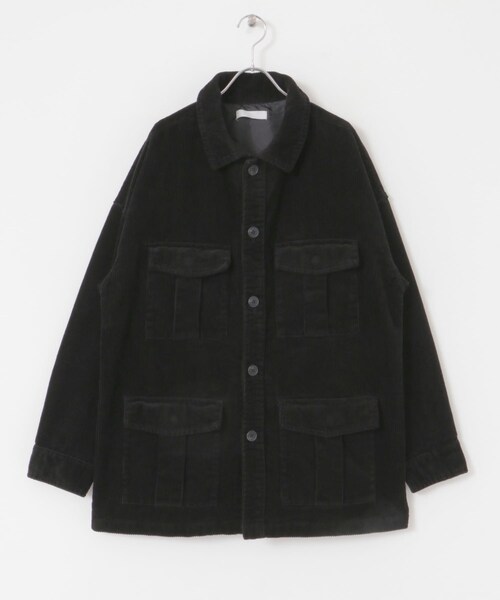 SENSE OF PLACE by URBAN RESEARCH（センスオブプレイスバイアーバンリサーチ）の「『セットアップ対応』 ヘビーコーデュロイBDUジャケット（ミリタリージャケット・メンズ・GRAY/BLACK/NAVY・M/L）」の14枚目の写真