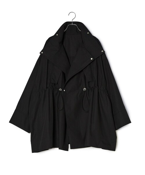 ADAM ET ROPE'(アダムエロペ)の「【WEB限定】・【サステナブル】スタンドカラーハーフモッズコート(モッズコート・レディース・ブラック/オフホワイト/ブラウン系・F)」の22枚目の写真