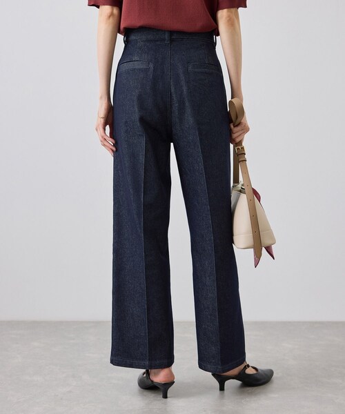 ROPE' PICNIC(ロペピクニック)の「ベルト付ストレートワイドデニムパンツ(デニムパンツ・レディース・ネイビー/ブルー・L/M/S/XL/XS)」の15枚目の写真