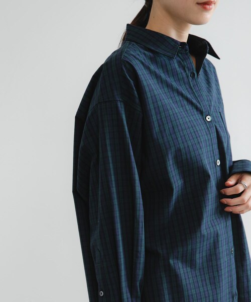 URBAN RESEARCH(アーバンリサーチ)の「new basic BROAD BIG SHIRTS(シャツ/ブラウス・レディース・BLUE/CHECK・FREE)」の12枚目の写真