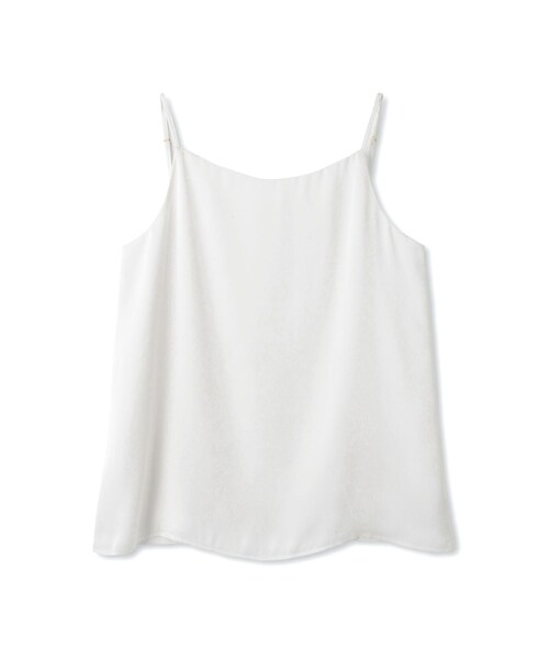 ROPE'（ロペ）の「サテンコンビジャージーキャミソール/イージーケア（キャミソール・レディース・ブラック/オフホワイト・F）」の2枚目の写真