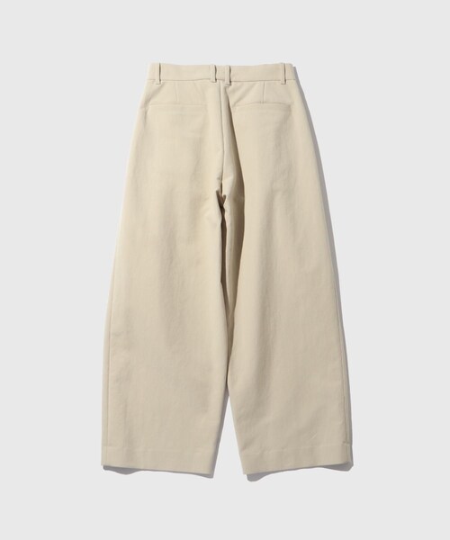 ADAM ET ROPE'（アダムエロペ）の「コットンダブルクロス　バギースラックス（スラックス・メンズ・ブラック/ベージュ・L/M）」の10枚目の写真