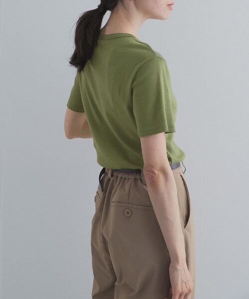 URBAN RESEARCH DOORS(アーバンリサーチドアーズ)の「『別注』PETIT BATEAU×DOORS POINTCOCOTTE T-SHIRTS(Tシャツ/カットソー・レディース・ECUME/OLIVINE/SMOKING/MARQUISE・S/M)」の15枚目の写真