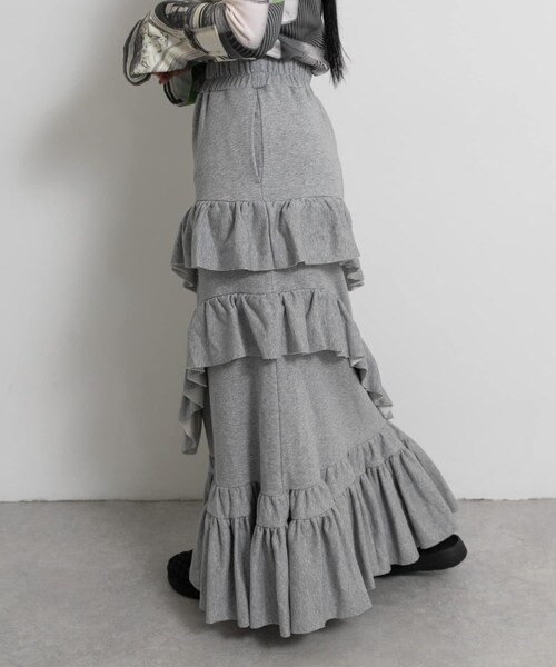 THE GOODLAND MARKET（ザグッドランドマーケット）の「old honey　48°C skirt（スカート・レディース・02gray/01yellow・FREE）」の4枚目の写真