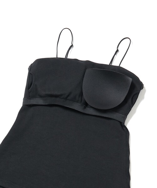 ADAM ET ROPE'（アダムエロペ）の「オーガニックベアキャミソール（キャミソール・レディース・ブラック/ホワイト・F）」の14枚目の写真