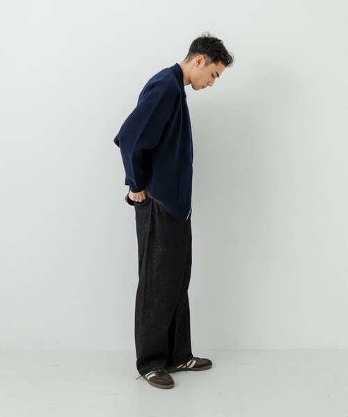 URBAN RESEARCH（アーバンリサーチ）の「綿カシミヤZIPカーディガン（カーディガン/ボレロ・メンズ・ICE GRAY/NAVY/BLACK・M/L）」の11枚目の写真