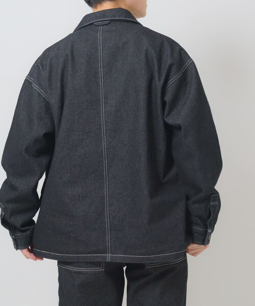ITEMS URBANRESEARCH（アイテムズ アーバンリサーチ）の「デニム カバーオール（カバーオール・メンズ・BLK/NVY/BLU・M/L）」の9枚目の写真