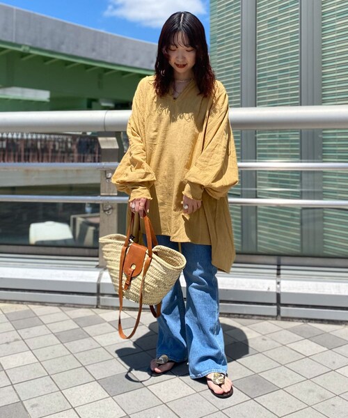 URBAN RESEARCH（アーバンリサーチ）の「『別注』KECH Le ESSENTIELS×UR　RAFFIALEATHER2WAYBAG（かごバッグ・レディース・Black/Brown・-）」の18枚目の写真