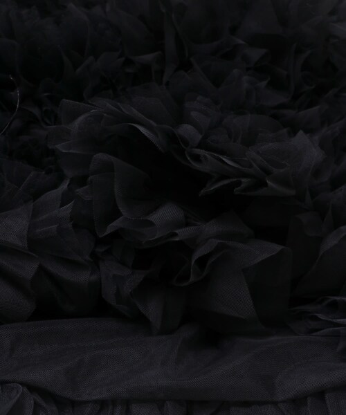 URBAN RESEARCH（アーバンリサーチ）の「VIVIANO　Ruffle Tulle Midi SKIRT（スカート・レディース・YELLOW/BLACK・FREE）」の8枚目の写真